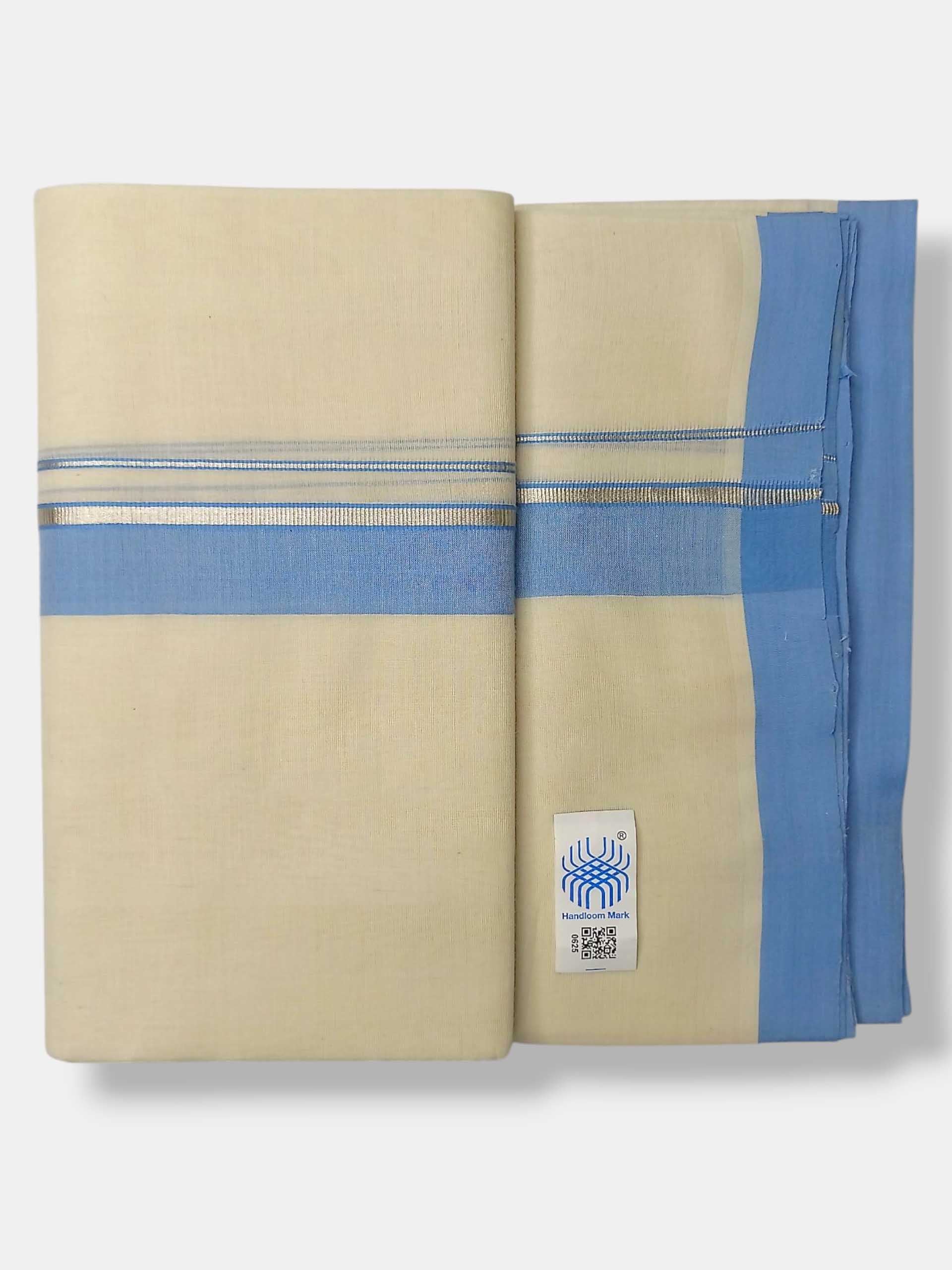 Kerala Balaramapuram Pure Cotton Handloom Mundu/Dhoti