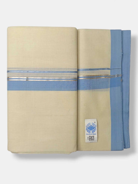 Kerala Balaramapuram Pure Cotton Handloom Mundu/Dhoti