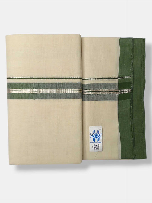 Kerala Balaramapuram Pure Cotton Handloom Mundu/Dhoti