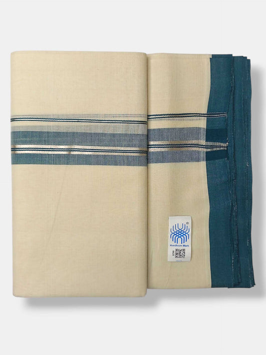 Kerala Balaramapuram Pure Cotton Handloom Mundu/Dhoti