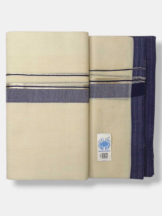 Kerala Balaramapuram Pure Cotton Handloom Mundu/Dhoti