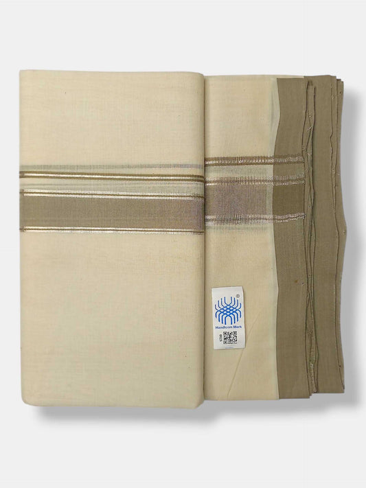 Kerala Balaramapuram Pure Cotton Handloom Mundu/Dhoti
