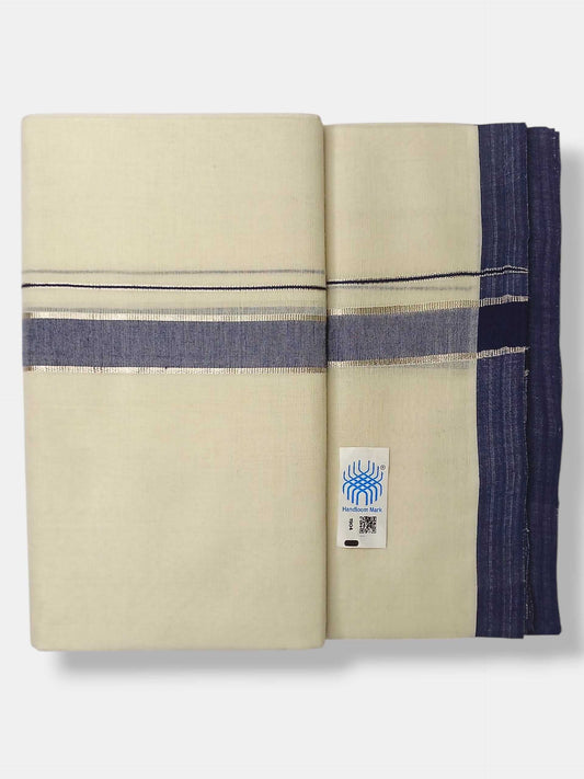 Kerala Balaramapuram Pure Cotton Handloom Mundu/Dhoti