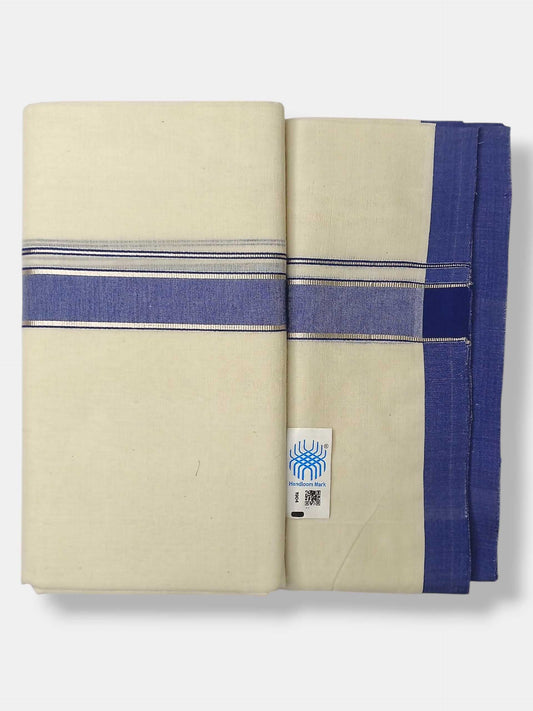 Kerala Balaramapuram Pure Cotton Handloom Mundu/Dhoti