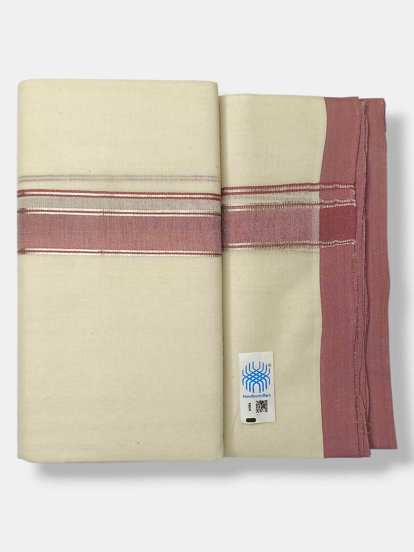 Kerala Balaramapuram Pure Cotton Handloom Mundu/Dhoti