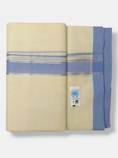 Kerala Balaramapuram Pure Cotton Handloom Mundu/Dhoti