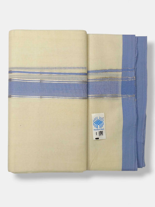 Kerala Balaramapuram Pure Cotton Handloom Mundu/Dhoti