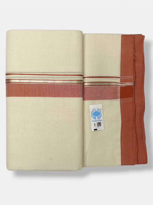 Kerala Balaramapuram Pure Cotton Handloom Mundu/Dhoti