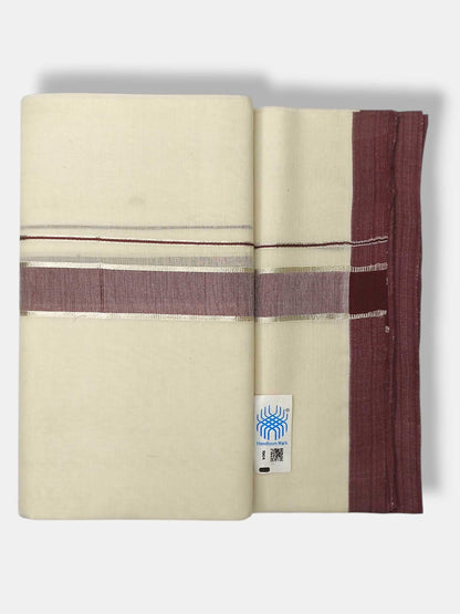 Kerala Balaramapuram Pure Cotton Handloom Mundu/Dhoti