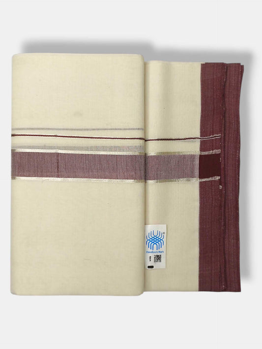 Kerala Balaramapuram Pure Cotton Handloom Mundu/Dhoti