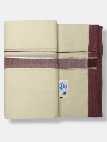 Kerala Balaramapuram Pure Cotton Handloom Mundu/Dhoti