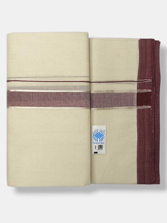 Kerala Balaramapuram Pure Cotton Handloom Mundu/Dhoti