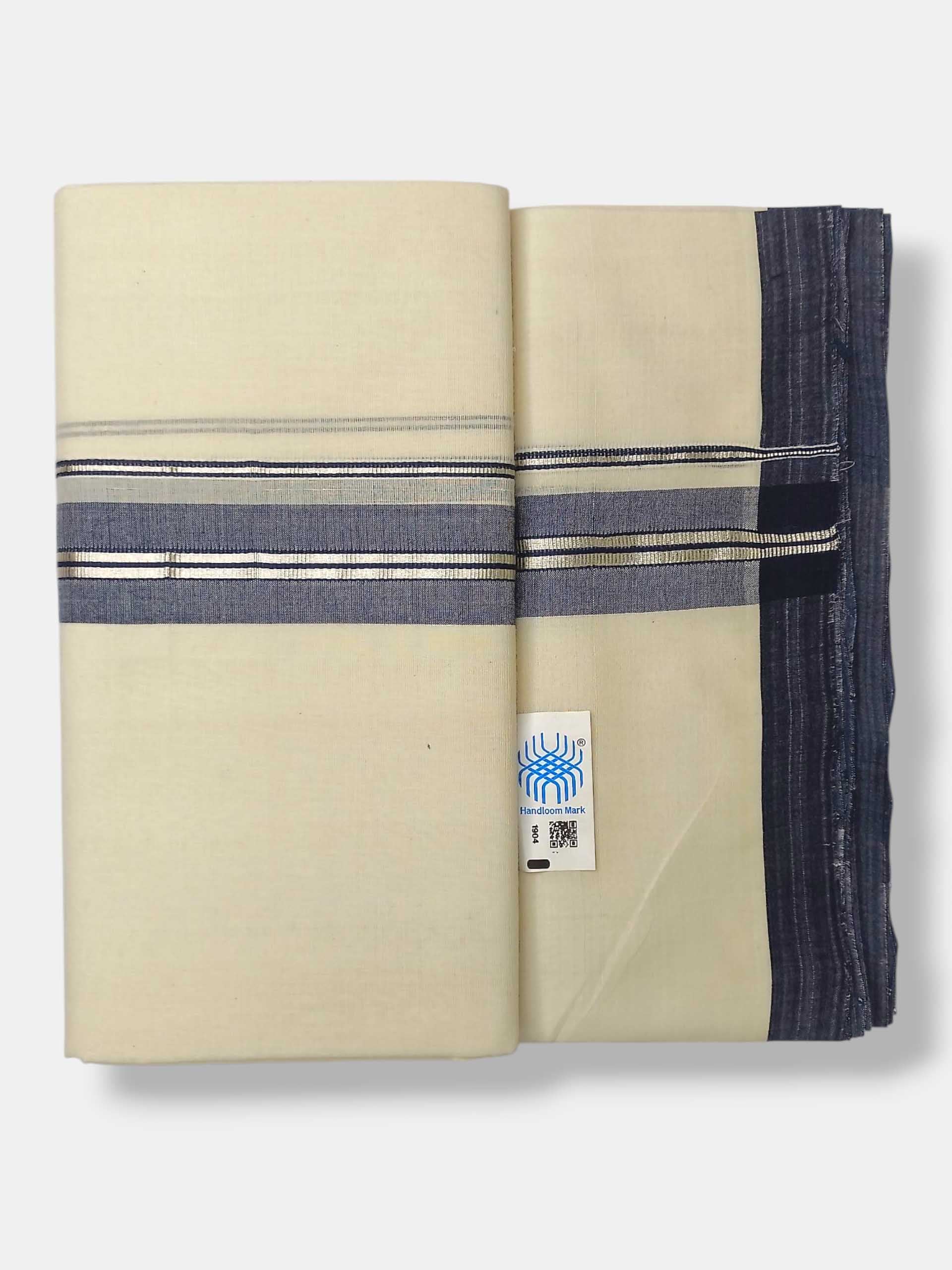 Kerala Balaramapuram Pure Cotton Handloom Mundu/Dhoti