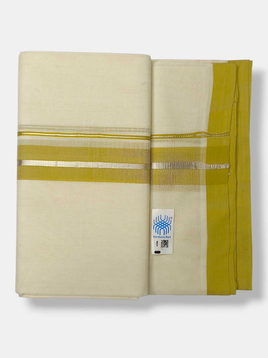Kerala Balaramapuram Pure Cotton Handloom Mundu/Dhoti