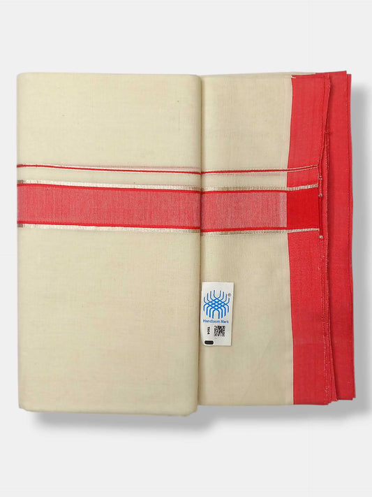 Kerala Balaramapuram Pure Cotton Handloom Mundu/Dhoti