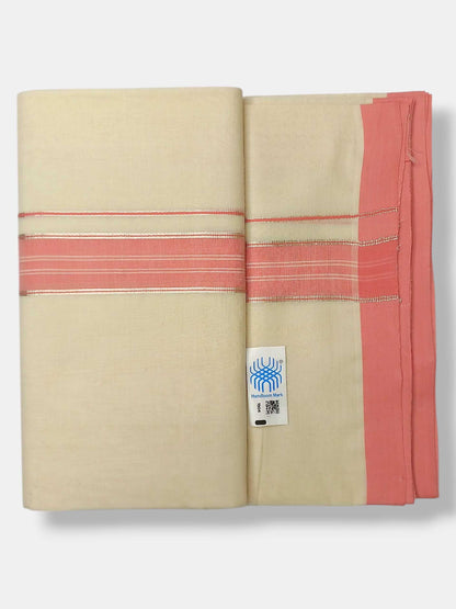Kerala Balaramapuram Pure Cotton Handloom Mundu/Dhoti