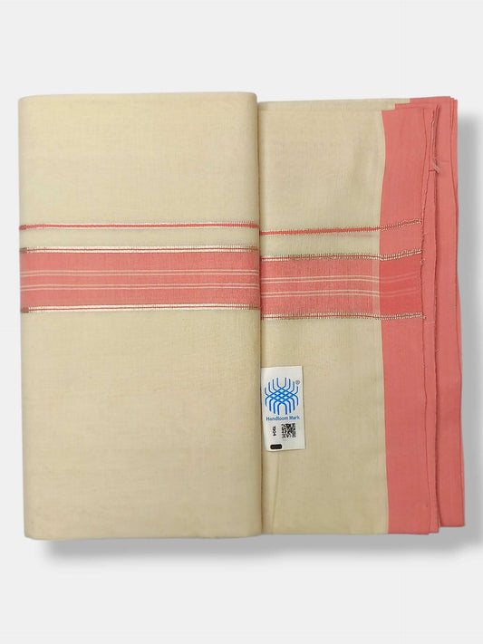 Kerala Balaramapuram Pure Cotton Handloom Mundu/Dhoti