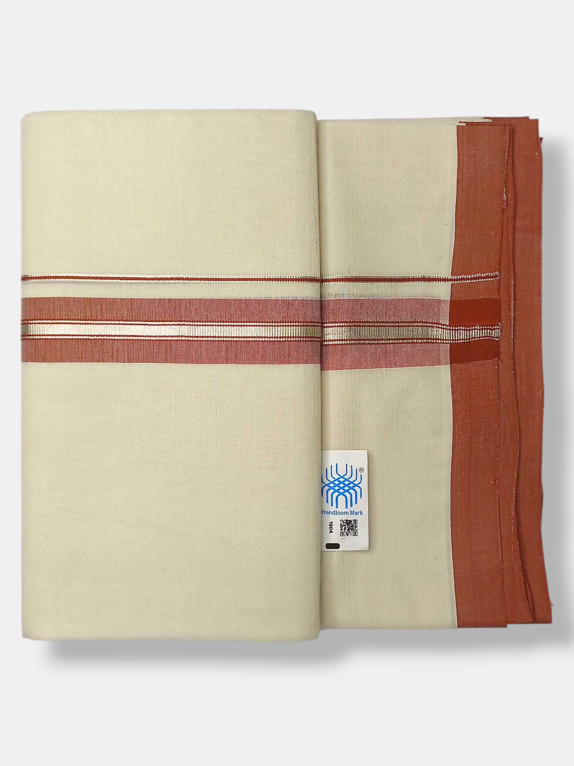 Kerala Balaramapuram Pure Cotton Handloom Mundu/Dhoti