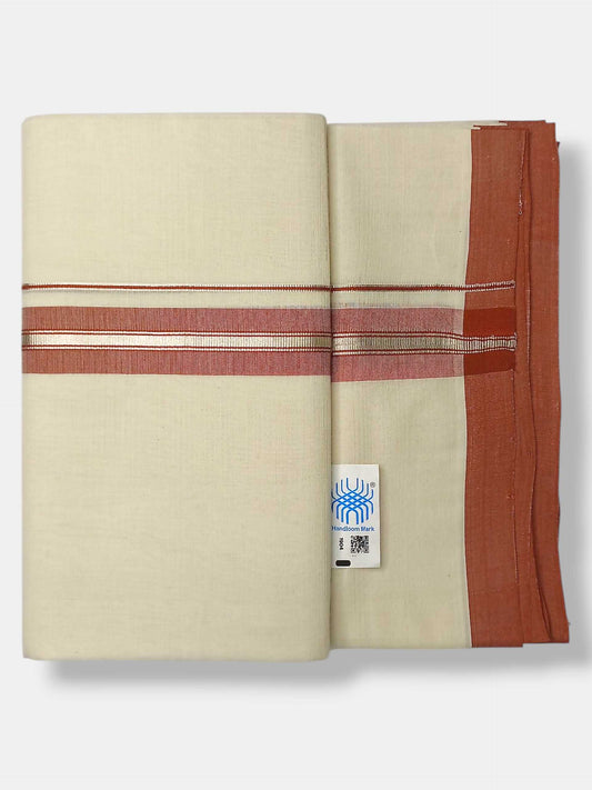 Kerala Balaramapuram Pure Cotton Handloom Mundu/Dhoti