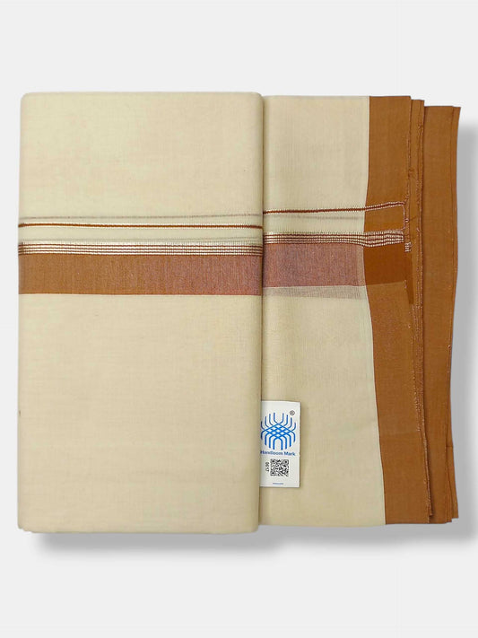 Kerala Balaramapuram Pure Cotton Handloom Mundu/Dhoti