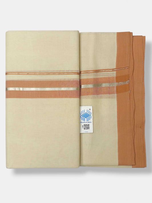Kerala Balaramapuram Pure Cotton Handloom Mundu/Dhoti