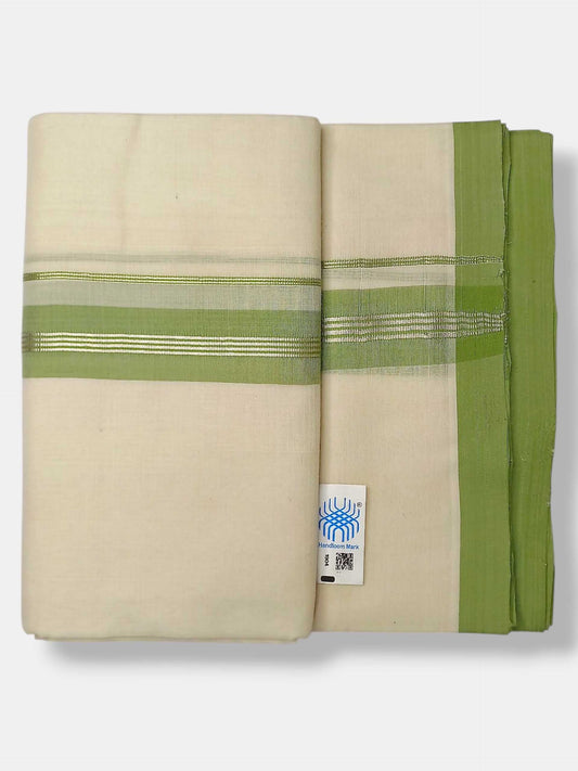 Kerala Balaramapuram Pure Cotton Handloom Mundu/Dhoti