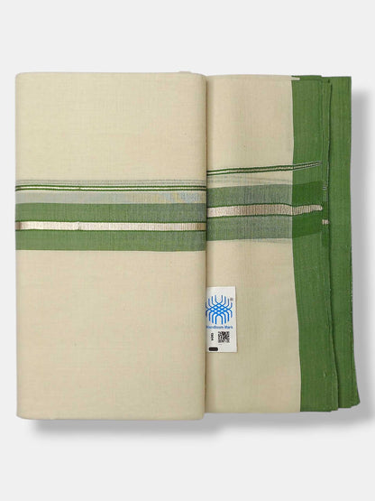 Kerala Balaramapuram Pure Cotton Handloom Mundu/Dhoti