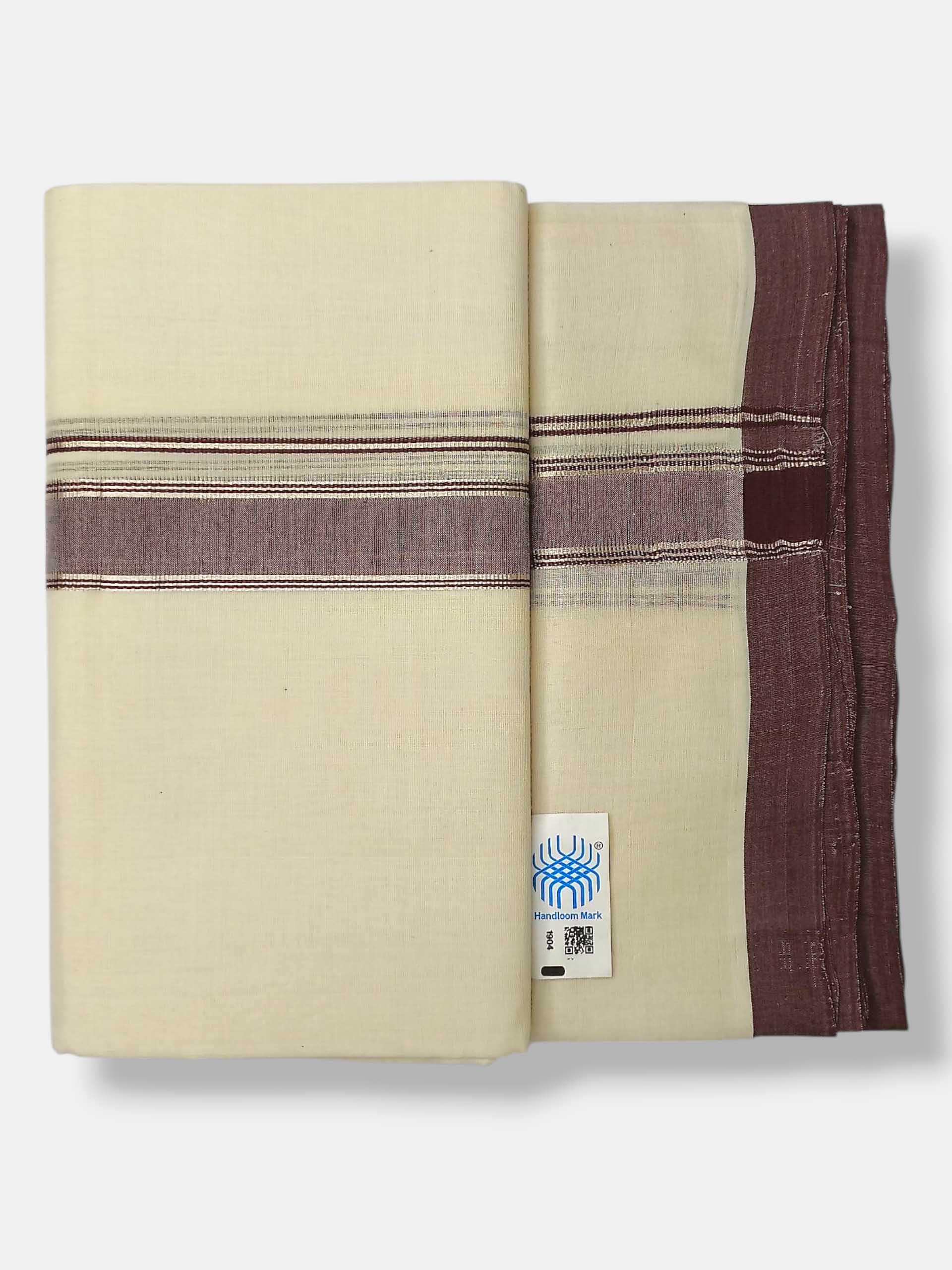 Kerala Balaramapuram Pure Cotton Handloom Mundu/Dhoti