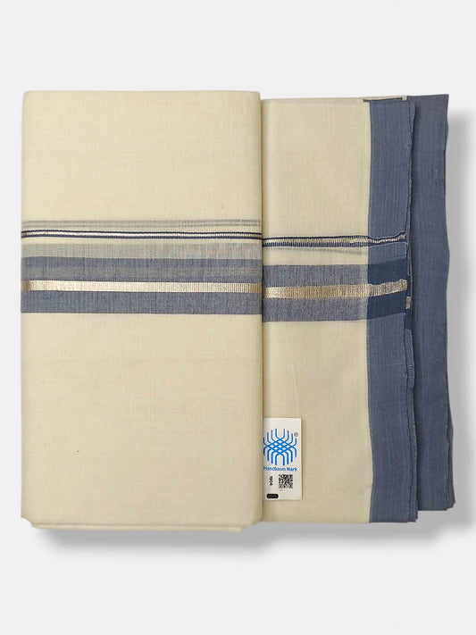 Kerala Balaramapuram Pure Cotton Handloom Mundu/Dhoti