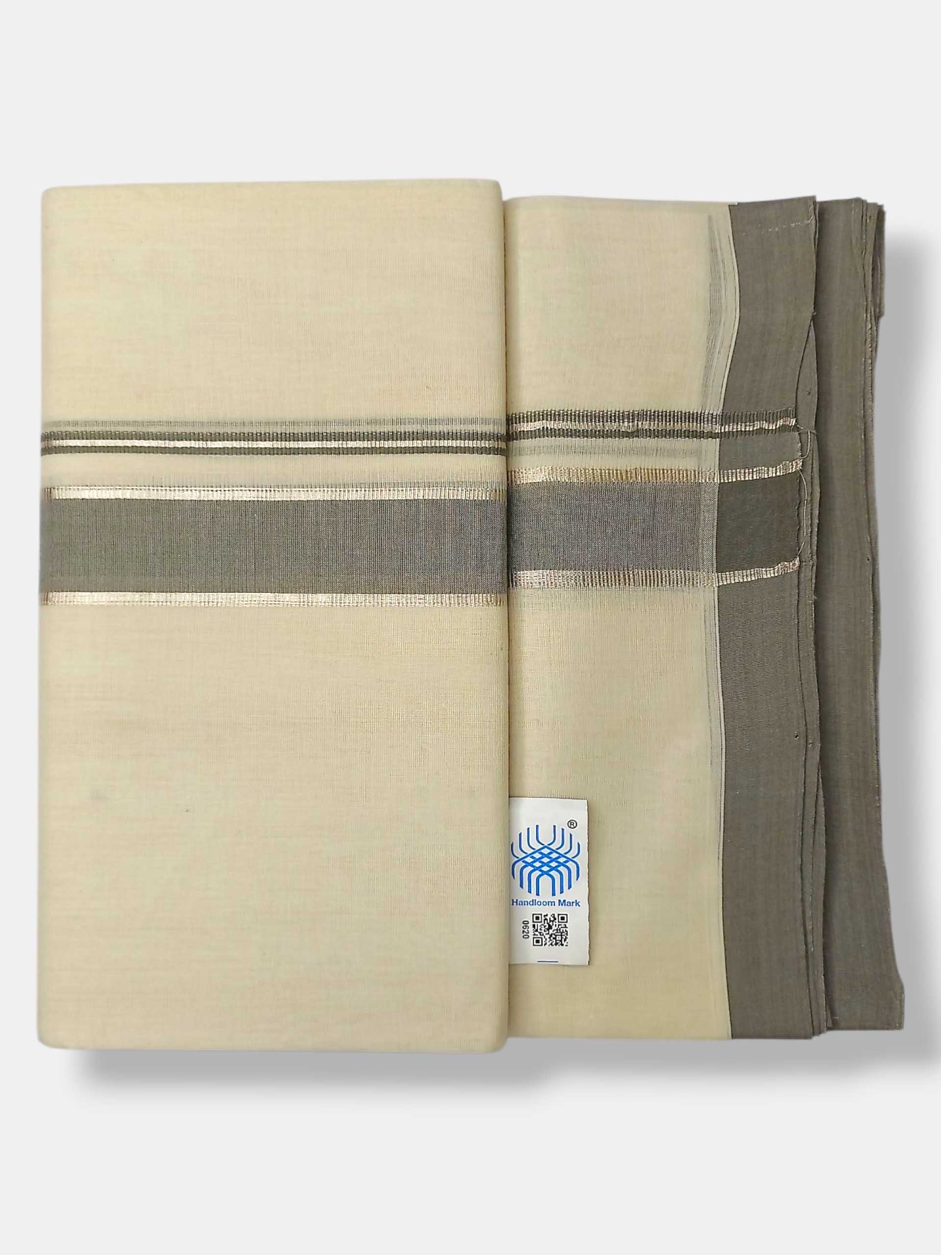 Kerala Balaramapuram Pure Cotton Handloom Mundu/Dhoti