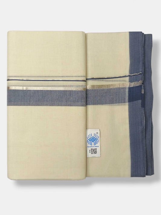 Kerala Balaramapuram Pure Cotton Handloom Mundu/Dhoti