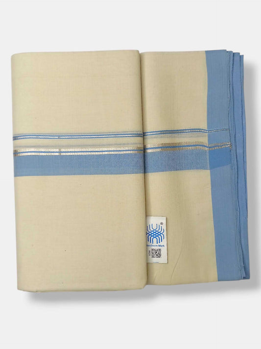 Kerala Balaramapuram Pure Cotton Handloom Mundu/Dhoti