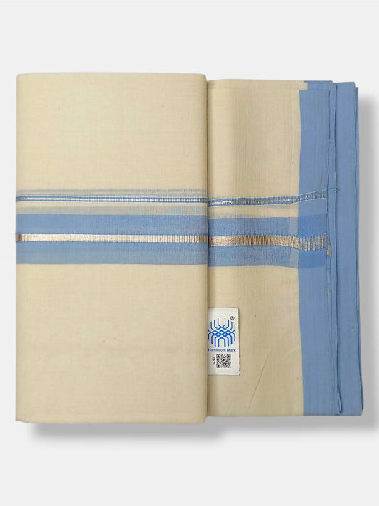 Kerala Balaramapuram Pure Cotton Handloom Mundu/Dhoti