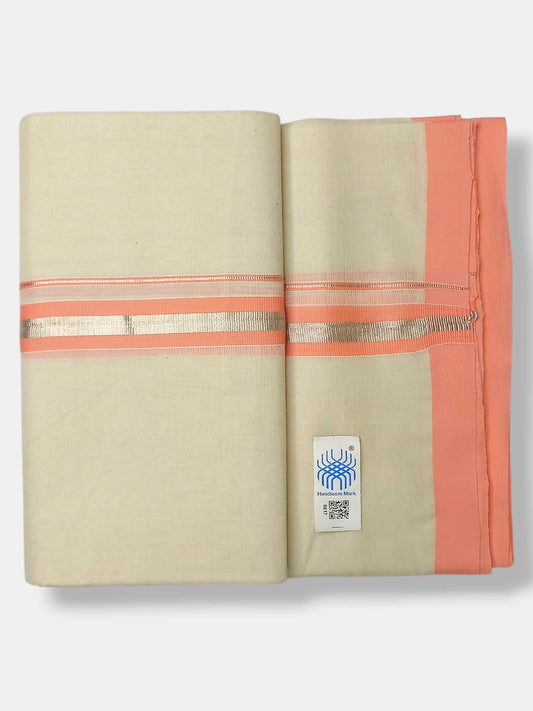 Kerala Balaramapuram Pure Cotton Handloom Mundu/Dhoti