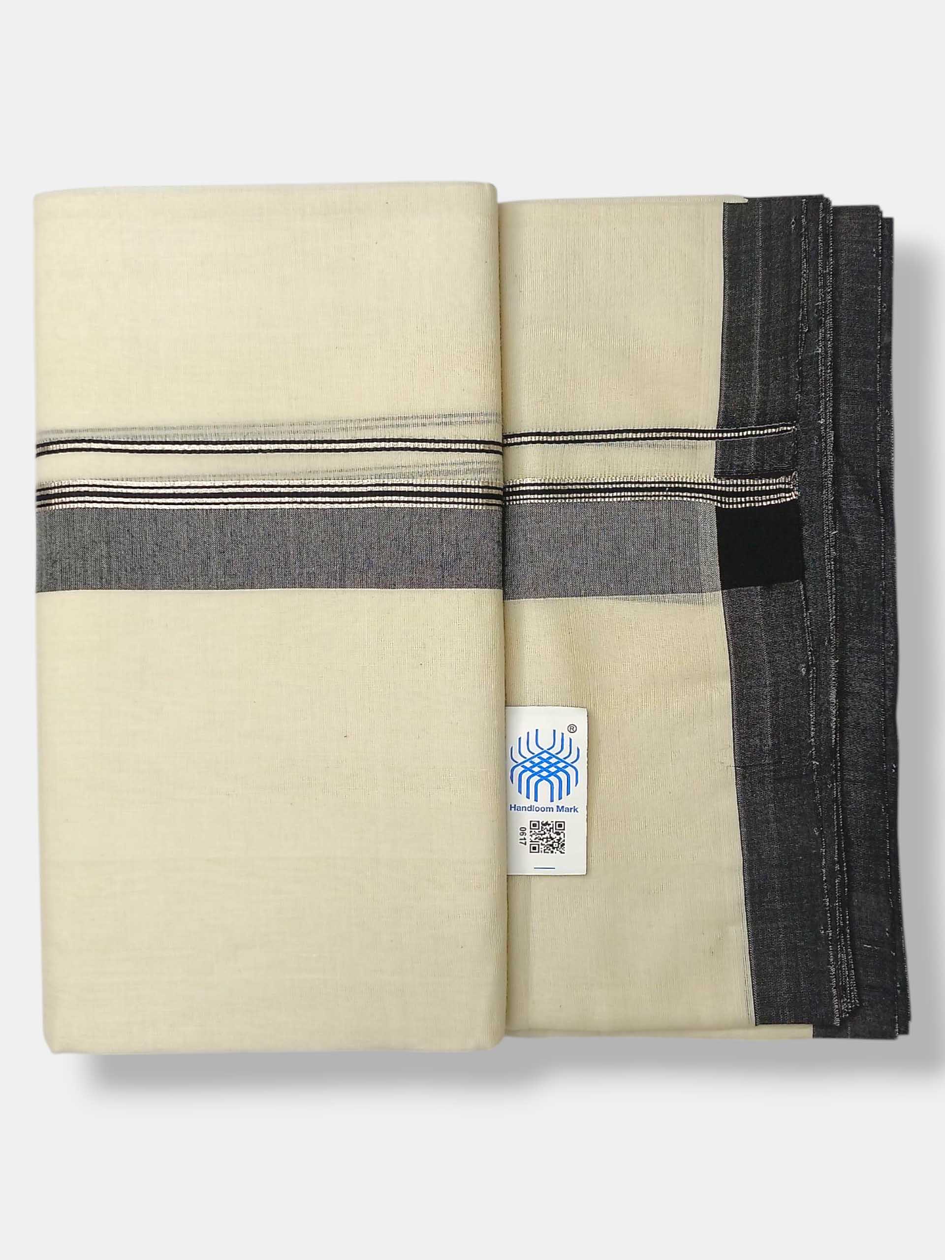 Kerala Balaramapuram Pure Cotton Handloom Mundu/Dhoti