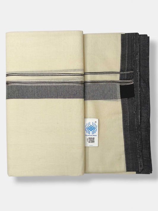 Kerala Balaramapuram Pure Cotton Handloom Mundu/Dhoti
