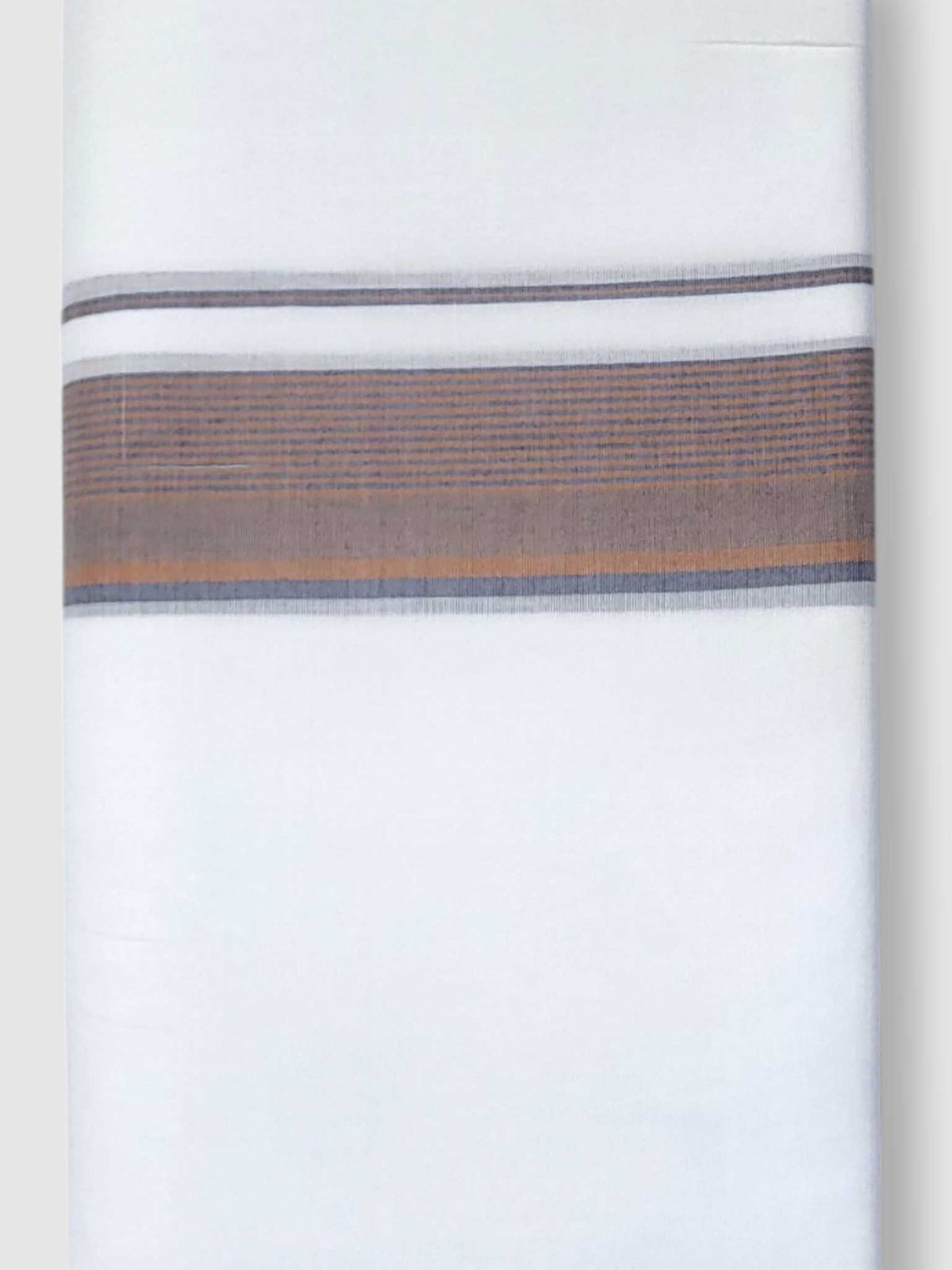 Pure White Cotton Men's Double Dhoti