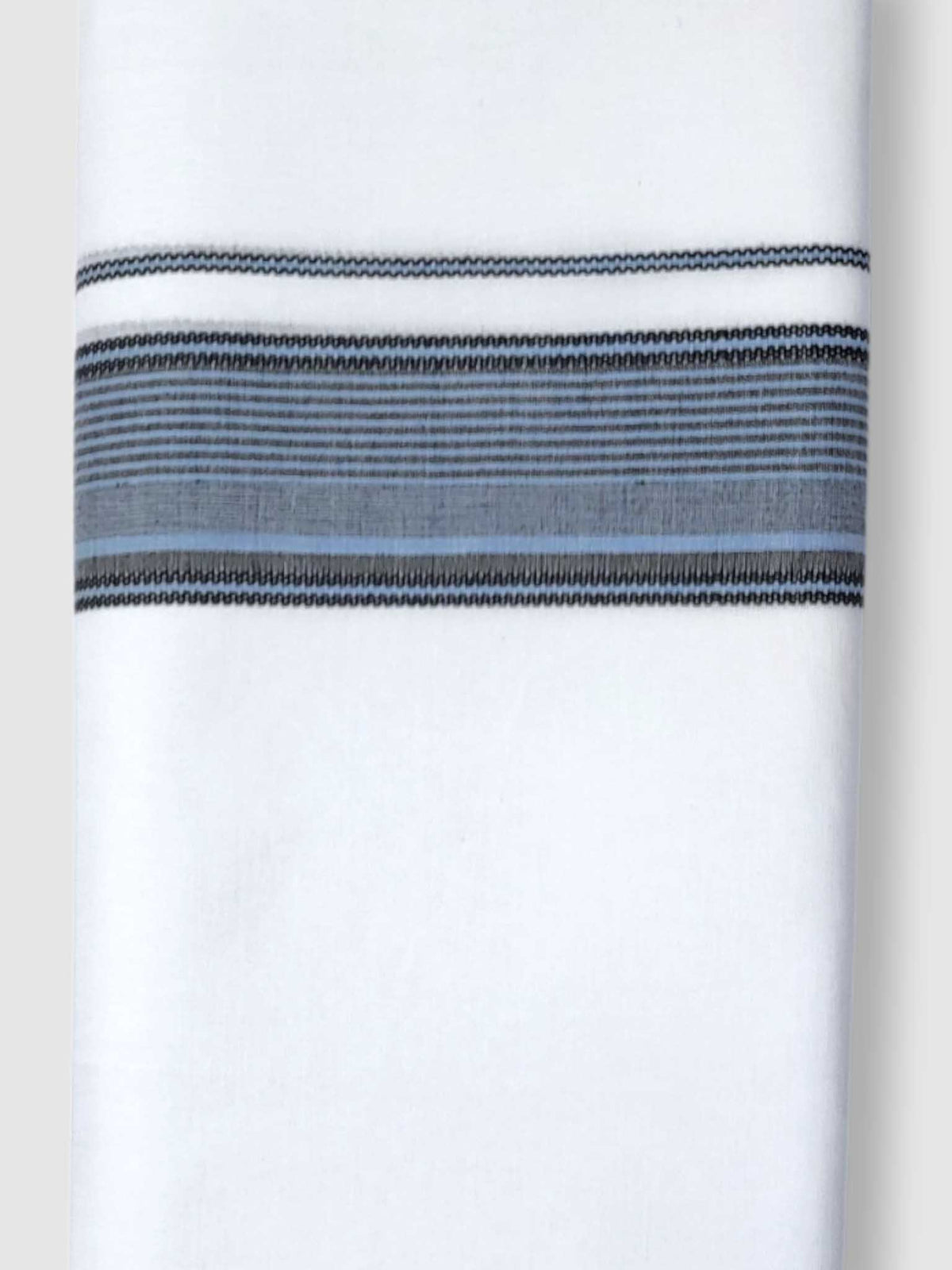 Pure White Cotton Men's Double Dhoti