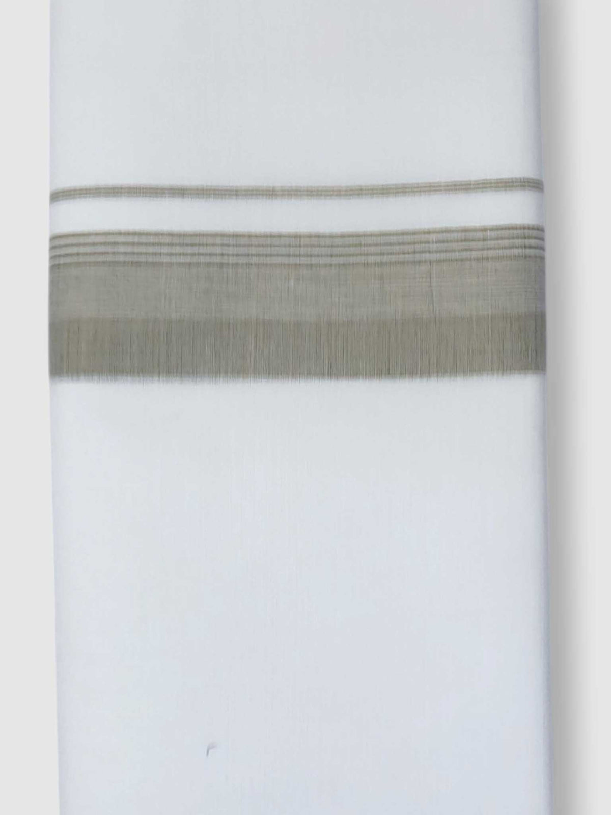 Pure White Cotton Men's Double Dhoti
