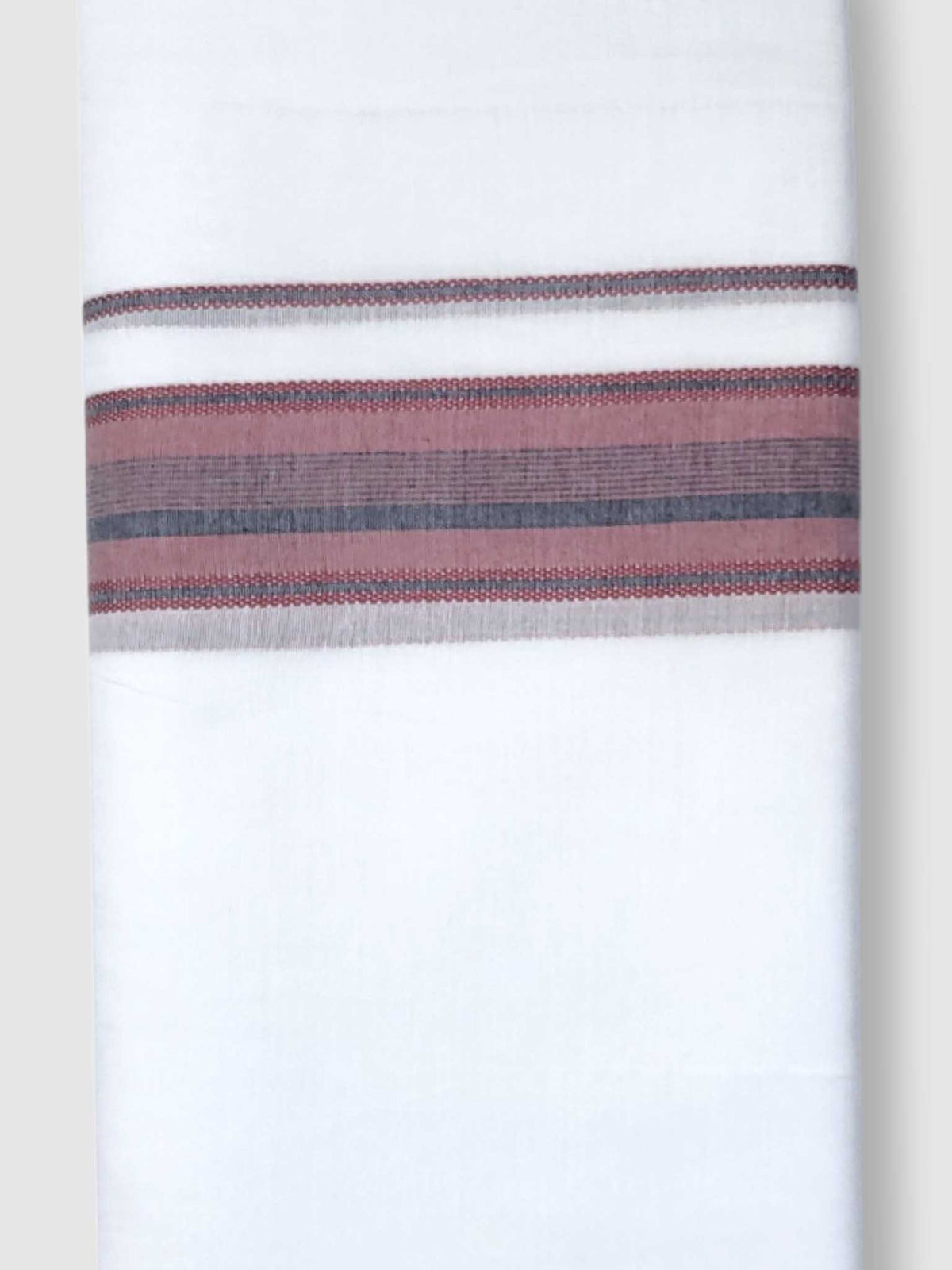 Pure White Cotton Men's Double Dhoti