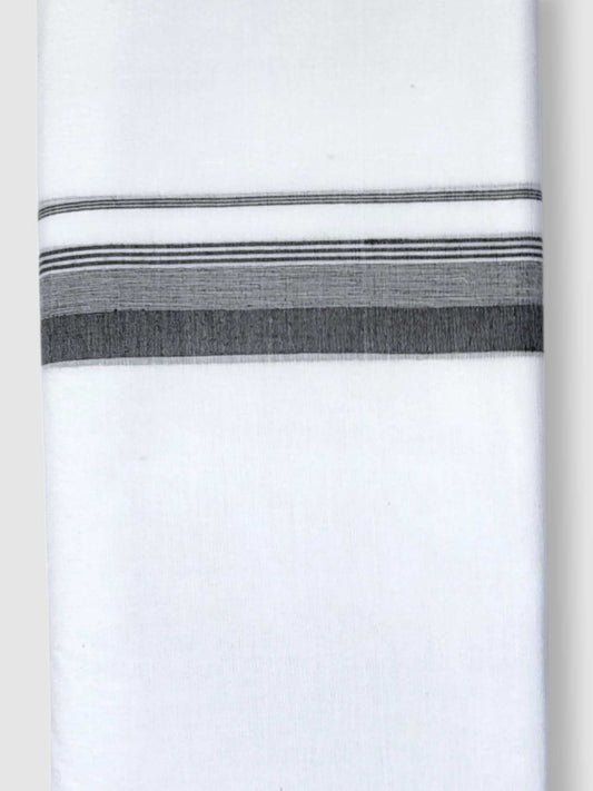 Pure White Cotton Men's Double Dhoti