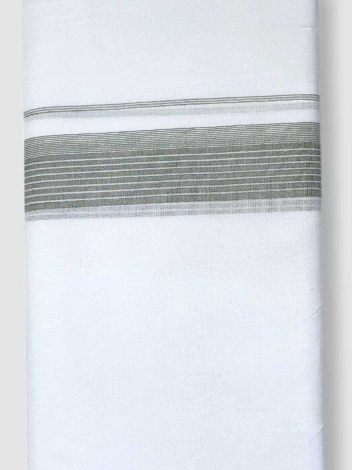 Pure White Cotton Men's Double Dhoti