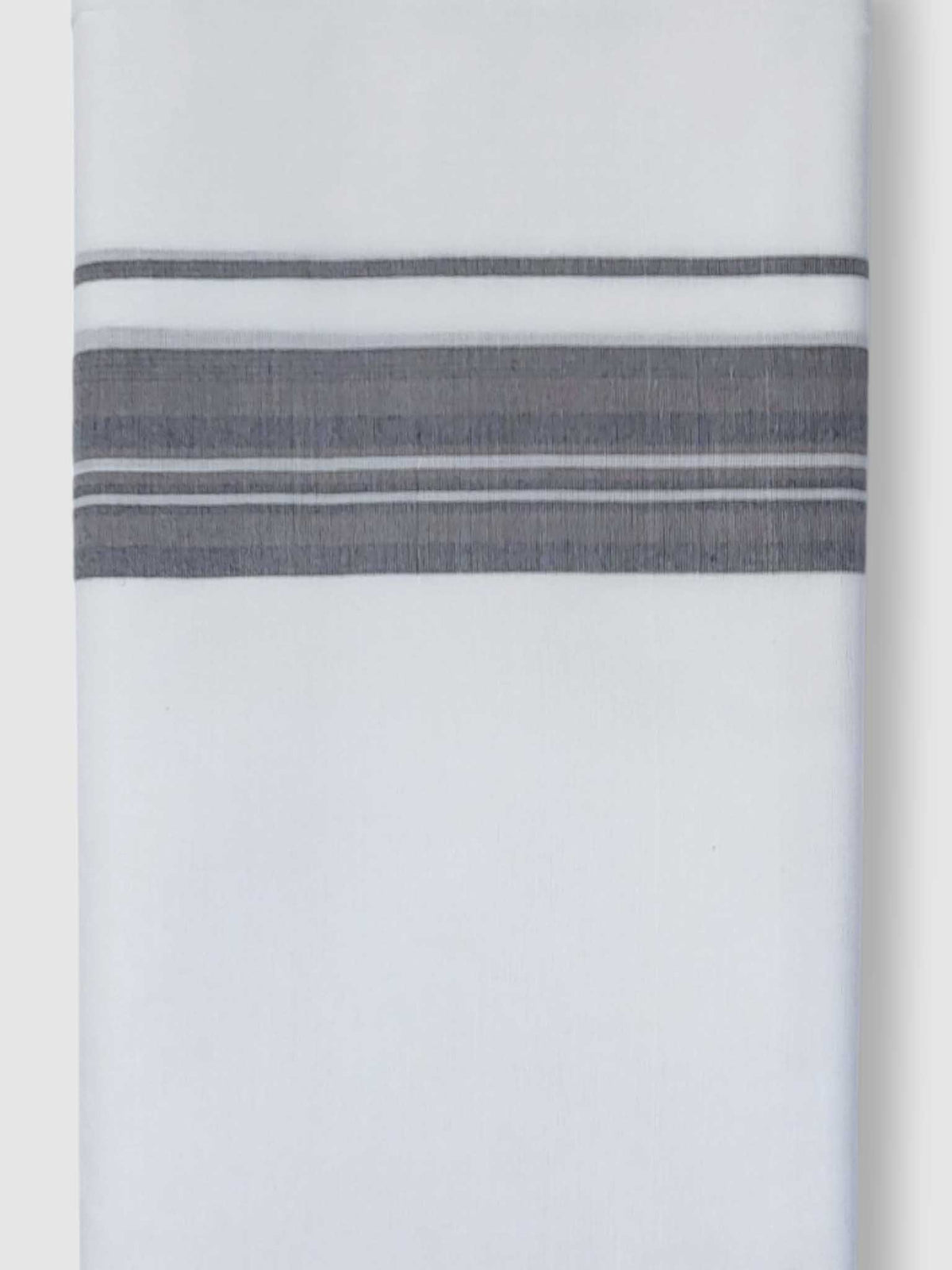 Pure White Cotton Men's Double Dhoti