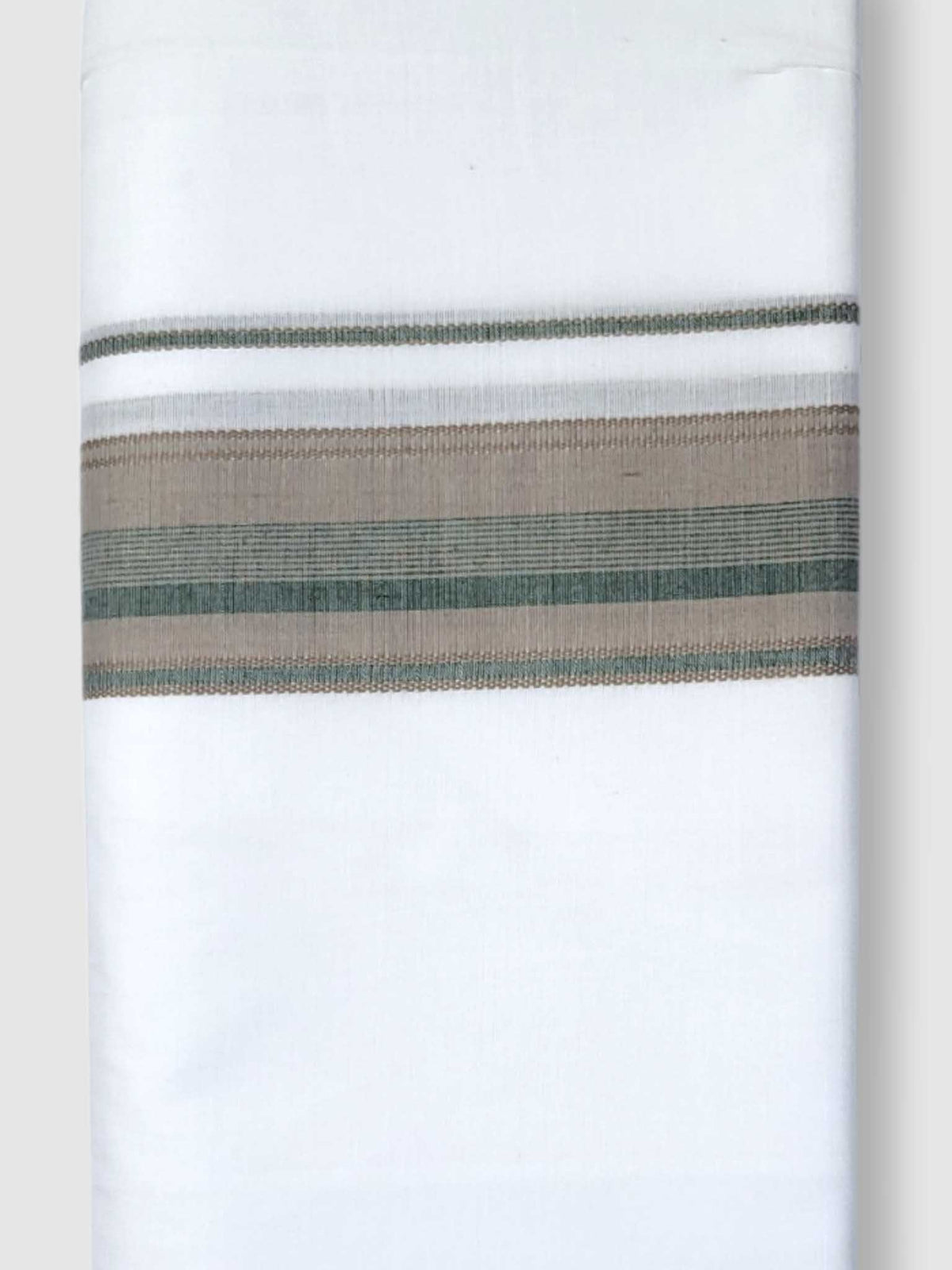 Pure White Cotton Men's Double Dhoti