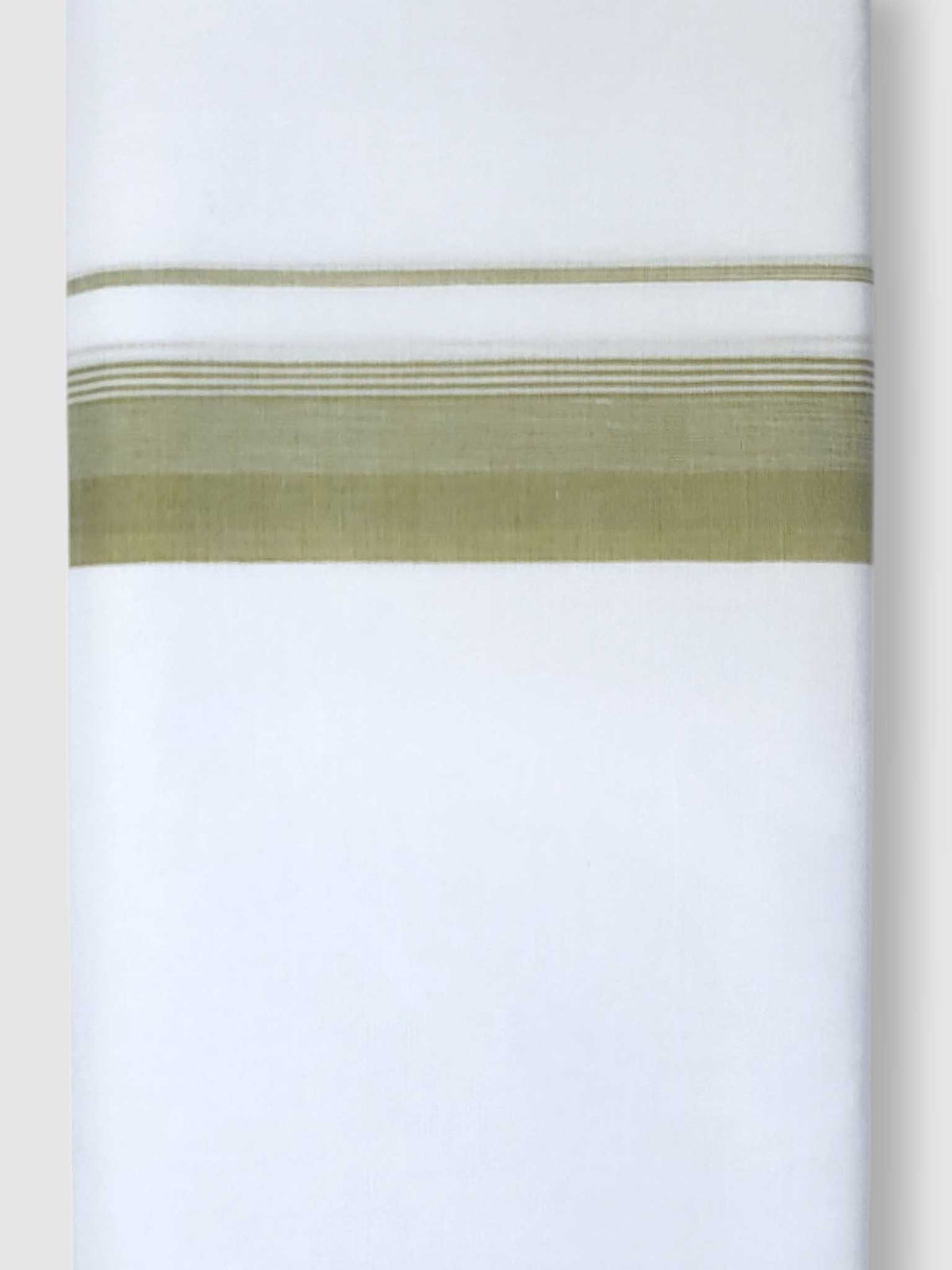 Pure White Cotton Men's Double Dhoti