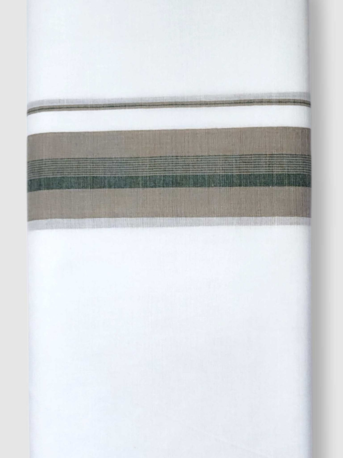 Pure White Cotton Men's Double Dhoti