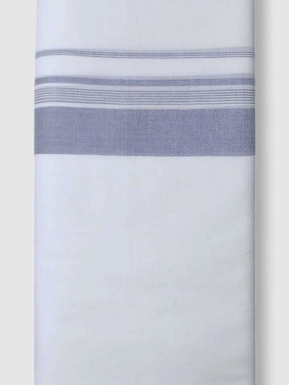 Pure White Cotton Men's Double Dhoti