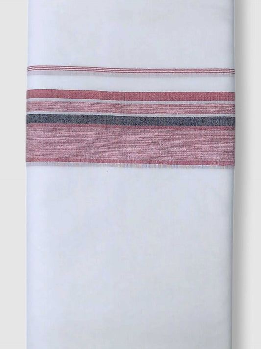 Pure White Cotton Men's Double Dhoti