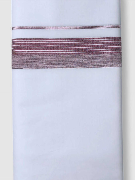 Pure White Cotton Men's Double Dhoti