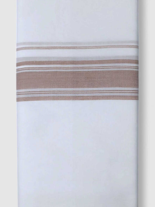 Pure White Cotton Men's Double Dhoti